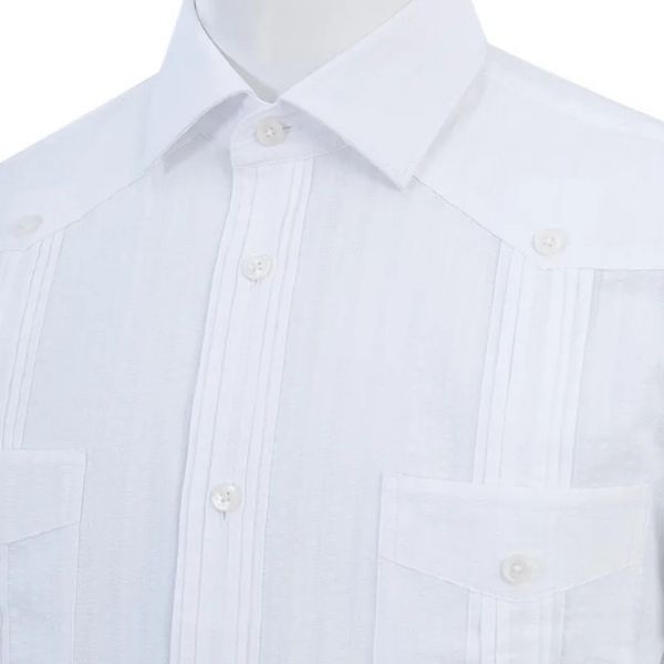 Guayabera de Seersucker para Hombre